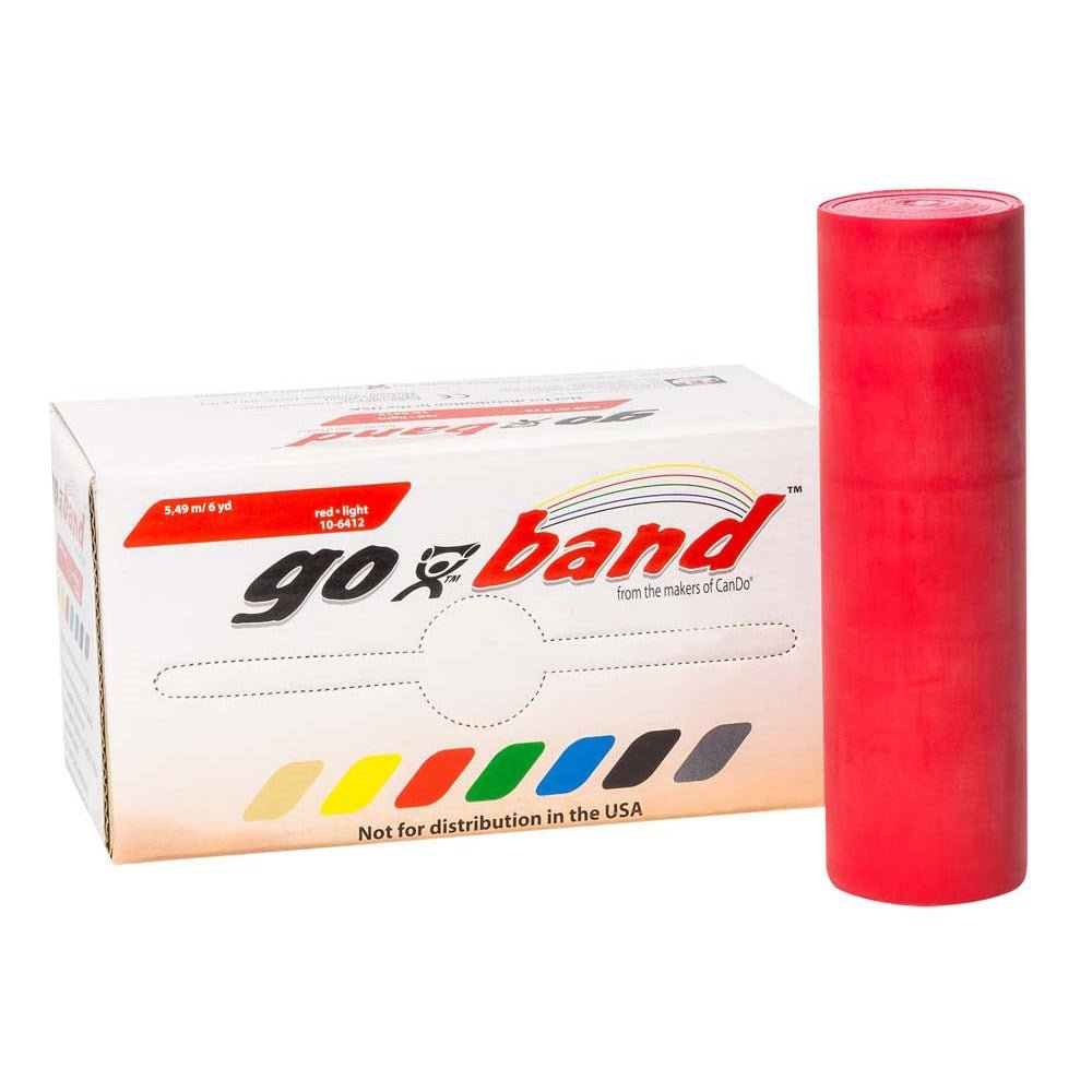 Go Band Resistance Exercise Bands Comparable to Cando® Band Quality_5mRed_XLR8 Fitness