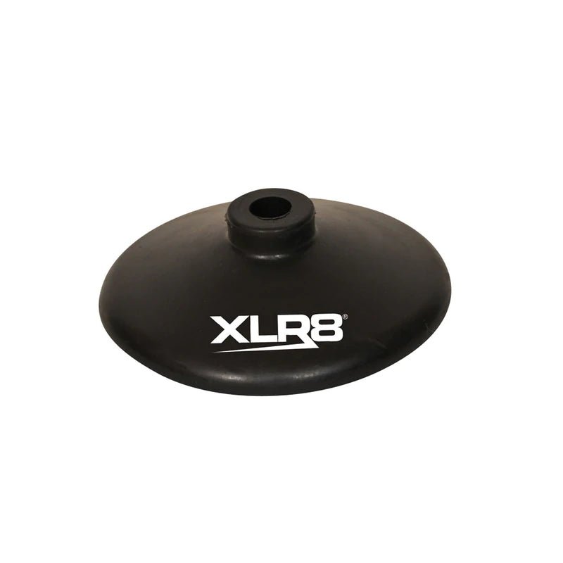 Black Rubber 25mm Pole Base__XLR8 Fitness