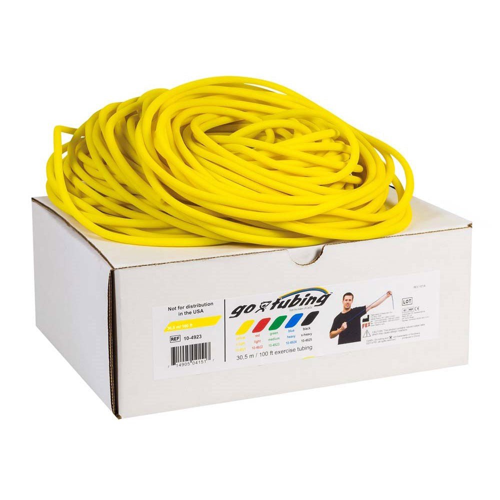 Go - Band Exercise Tubing 30m_Yellow_XLR8 Fitness