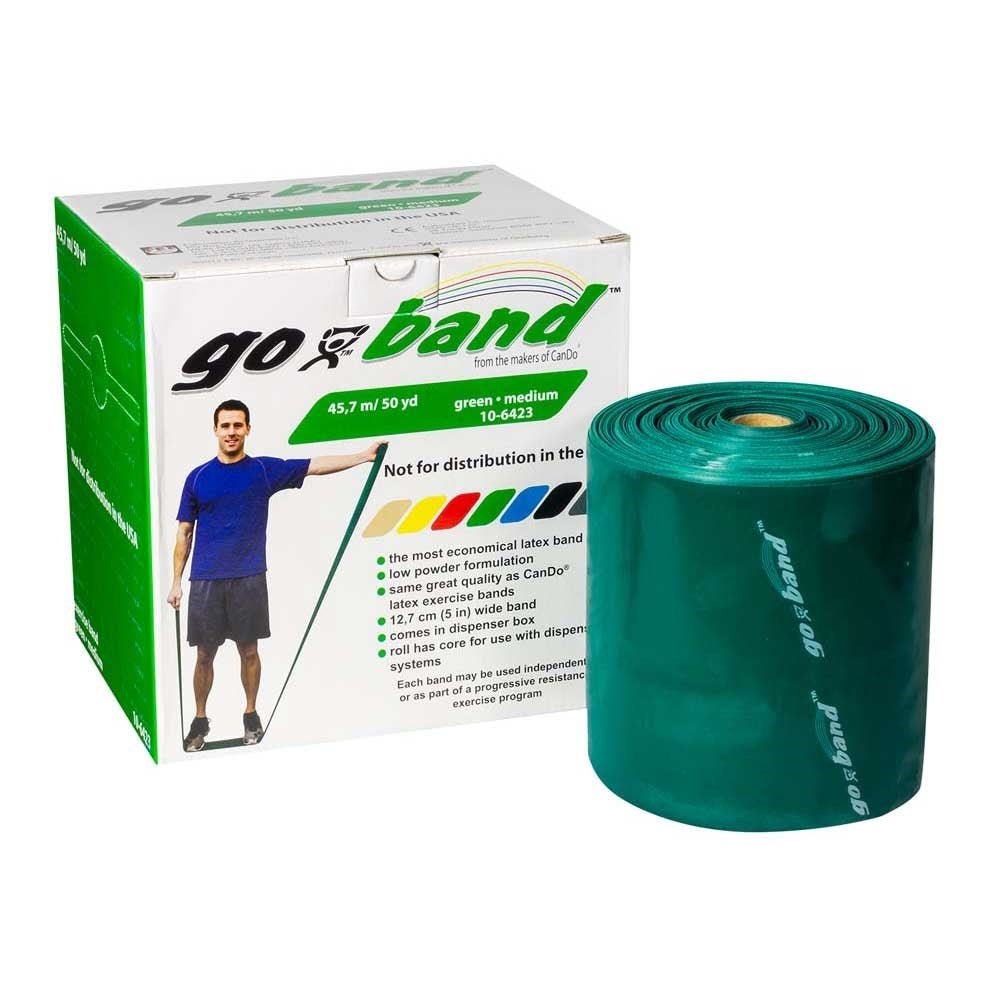 Go Band Resistance Exercise Bands Comparable to Cando® Band Quality_45mGreen_XLR8 Fitness