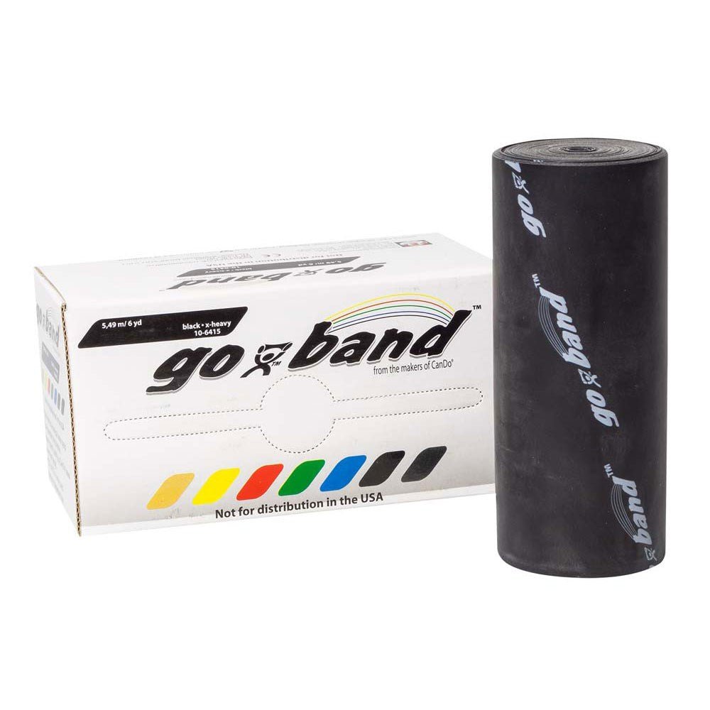 Go Band Resistance Exercise Bands Comparable to Cando® Band Quality_5mBlack_XLR8 Fitness