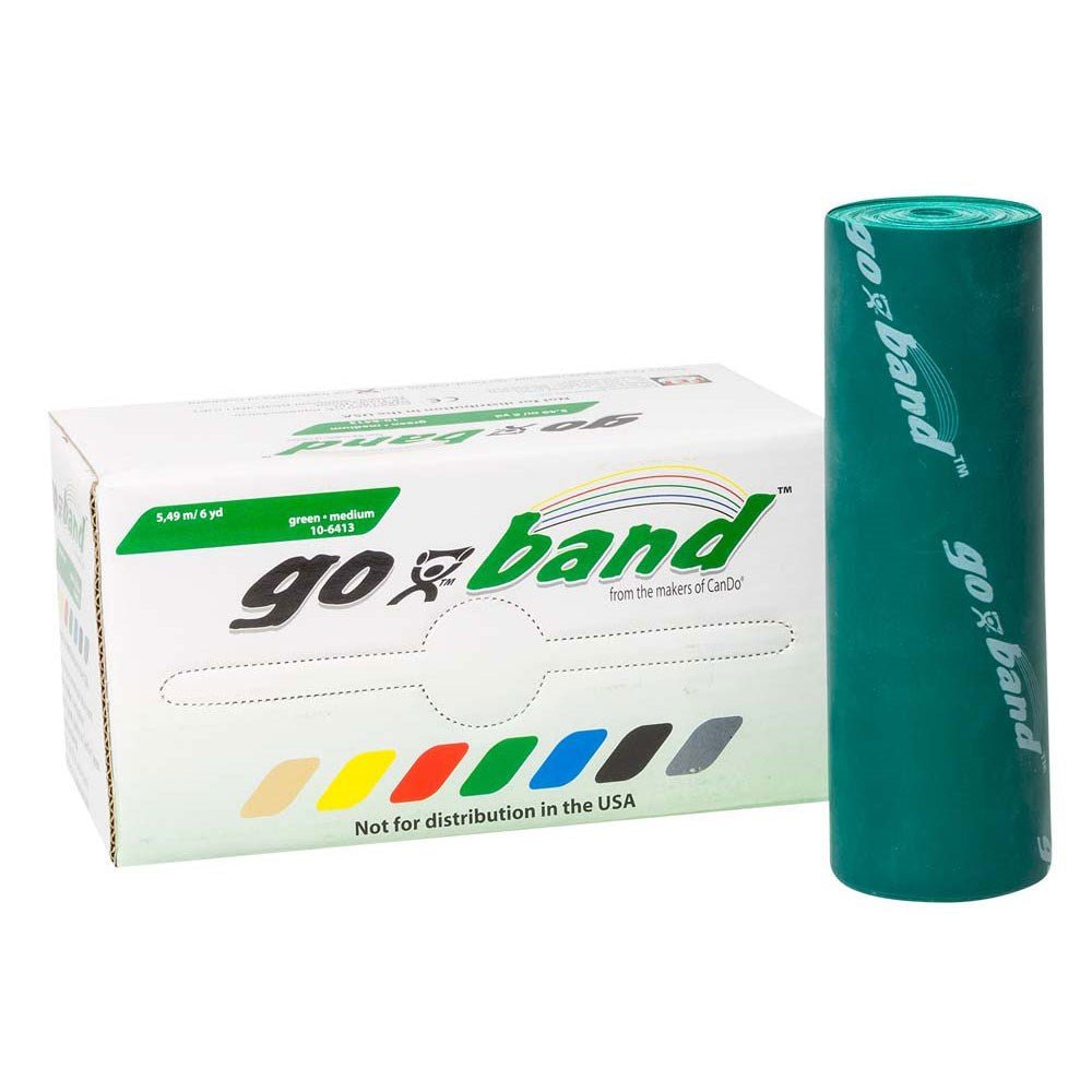 CanDo Resistance Band LATEX-free / Training Band / Gymnastics Band - 5.5 M - Black (very Strong) - Alternative To Dumbbells