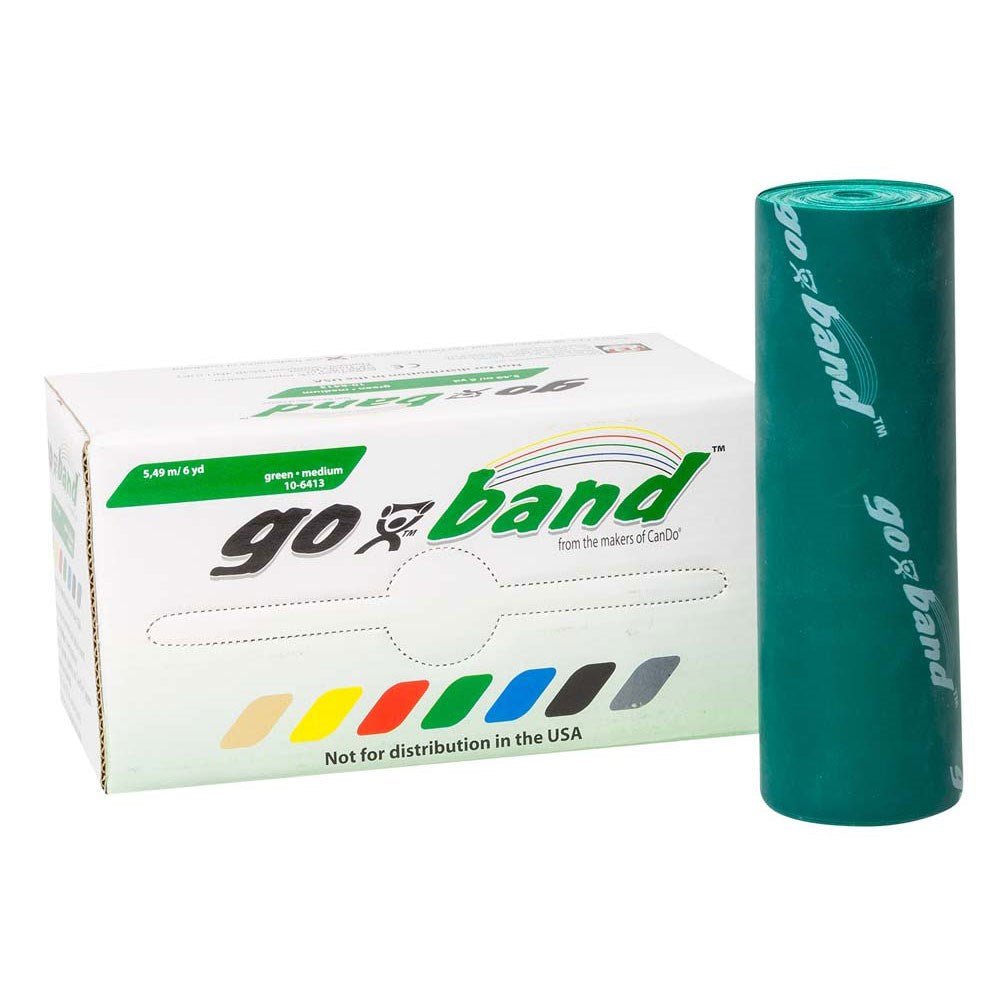 Go Band Resistance Exercise Bands Comparable to Cando® Band Quality_5mGreen_XLR8 Fitness