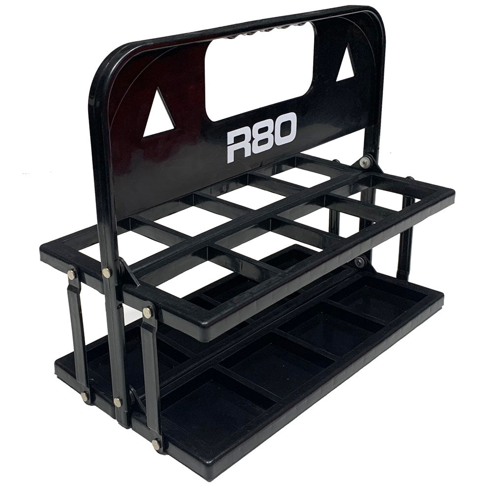 R80 Foldable Carrier with 8 Bottles_Red/Black_XLR8 Fitness