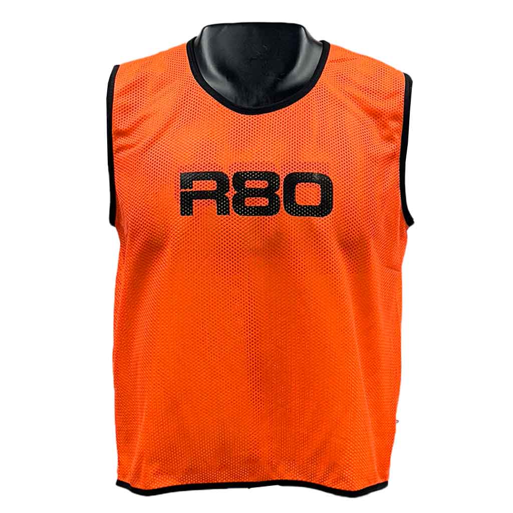 R80 Mesh Training Bibs_JuniorOrange_XLR8 Fitness