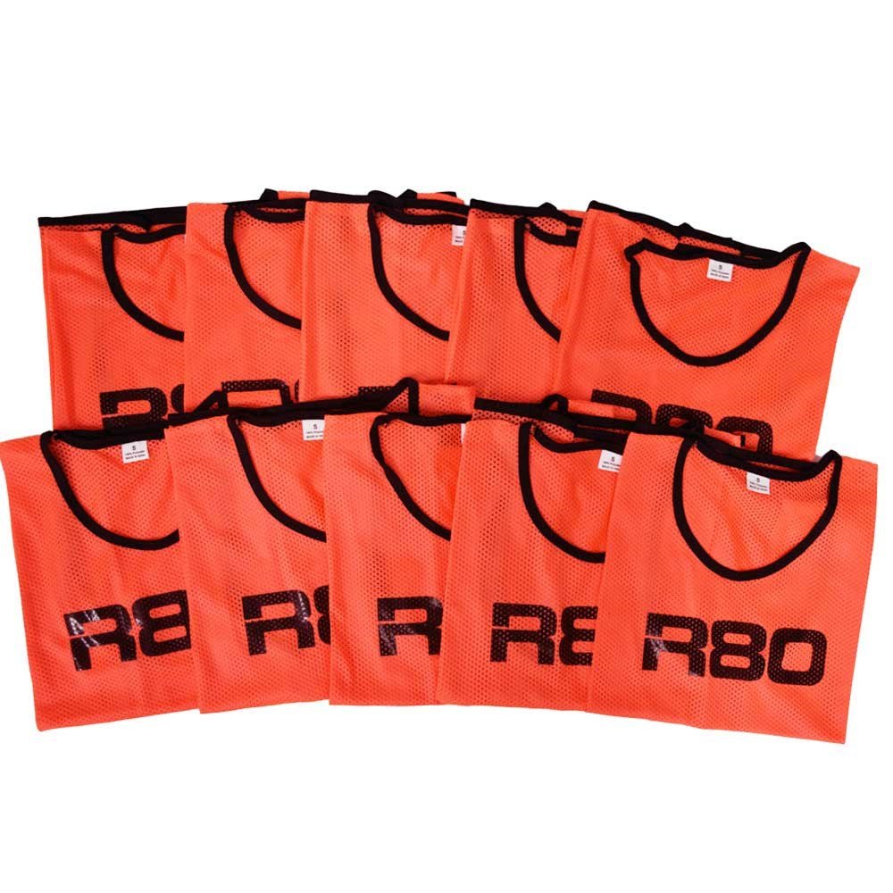 R80 Mesh Training Bibs Set of 10_JuniorOrange_XLR8 Fitness