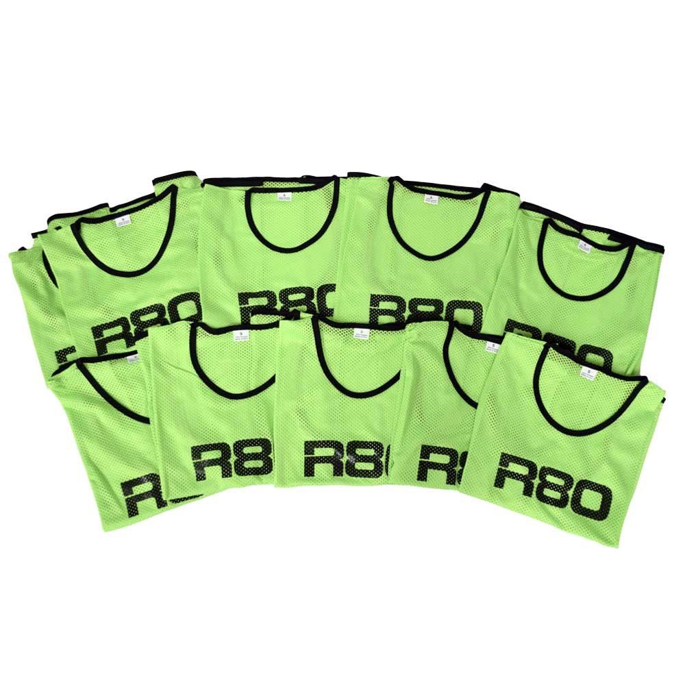 R80 Mesh Training Bibs Set of 10_JuniorGreen_XLR8 Fitness