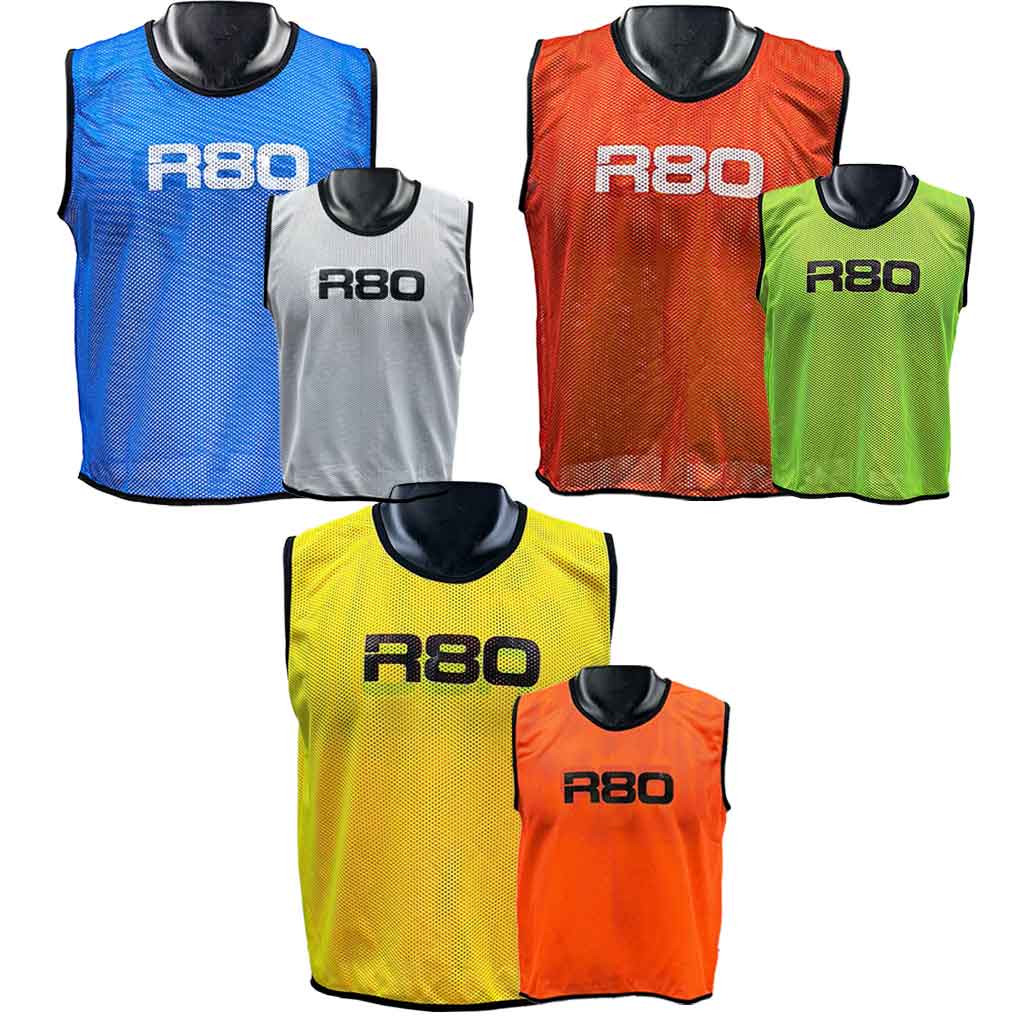 R80 Pro Reversible Training Bibs_SmallYellow / Orange_XLR8 Fitness