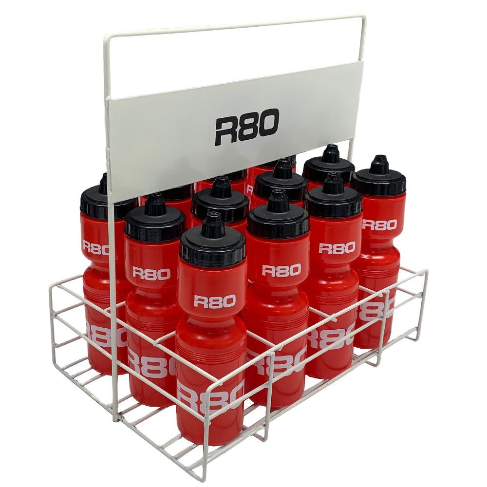 R80 Wire Drink Bottle Carrier with 12 Bottles_Red/Black_XLR8 Fitness