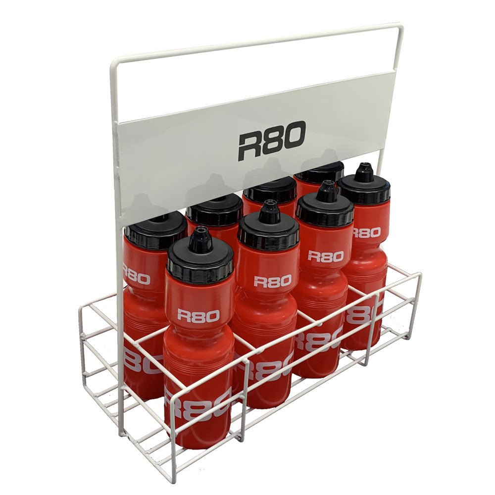 R80 Wire Drink Bottle Carrier with 8 Bottles_Red/Black_XLR8 Fitness