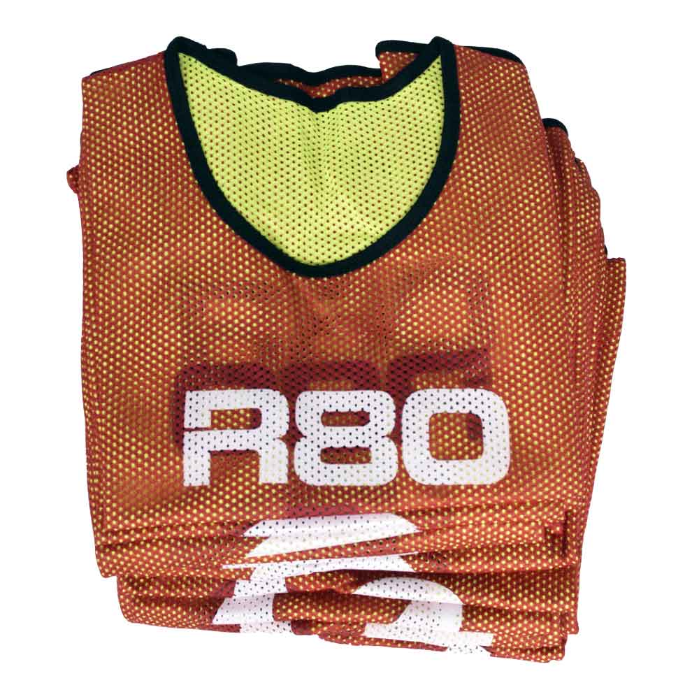 Red and Yellow Training Bibs Set for Squad Numbering and Warm - Ups_Small_XLR8 Fitness