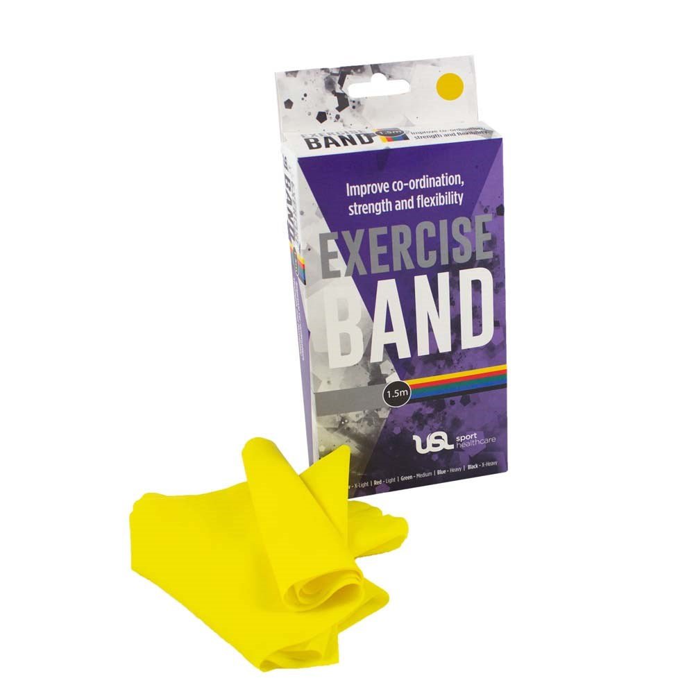 Resistance Exercise Band 1.5m_Yellow_XLR8 Fitness