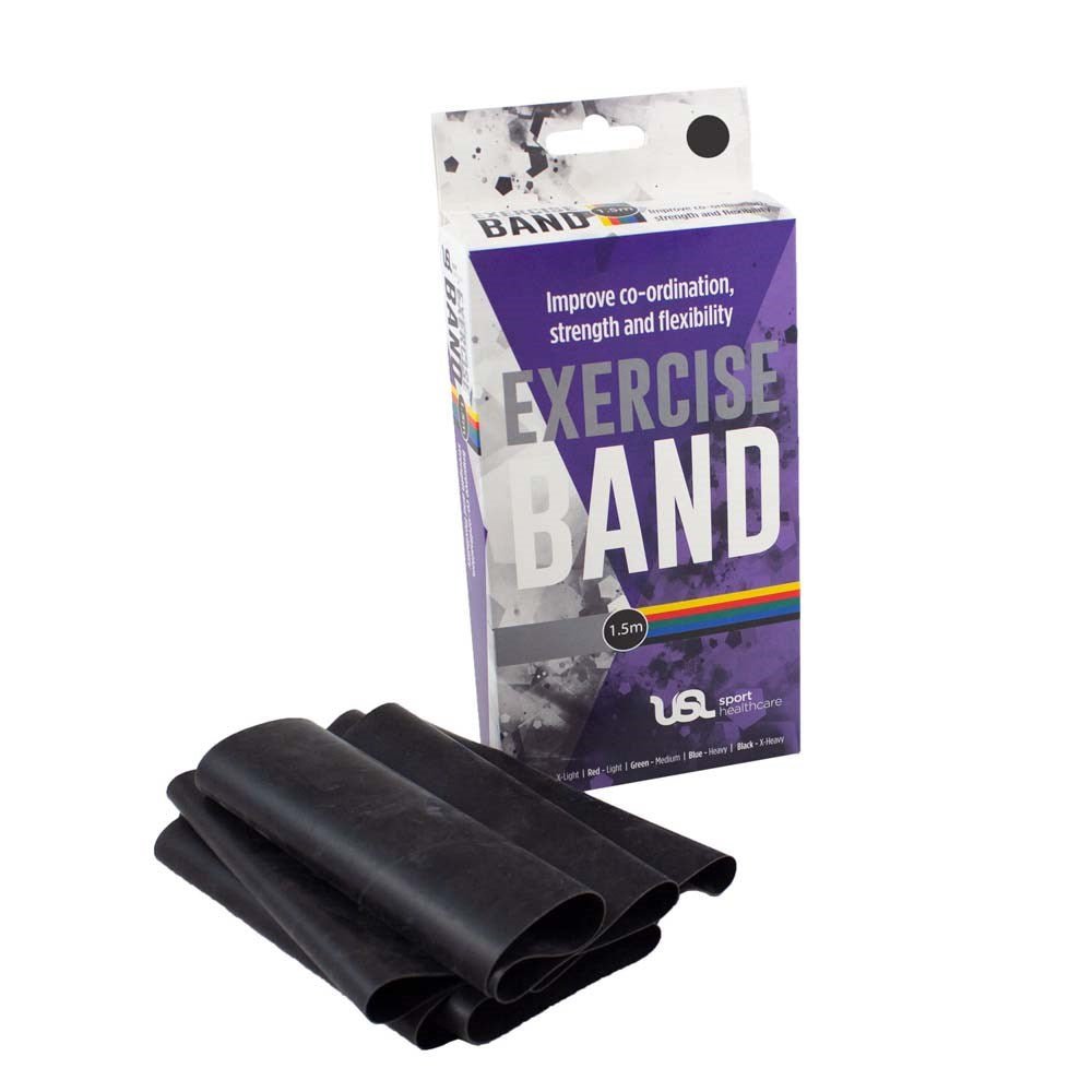 Resistance Exercise Band 1.5m_Black_XLR8 Fitness