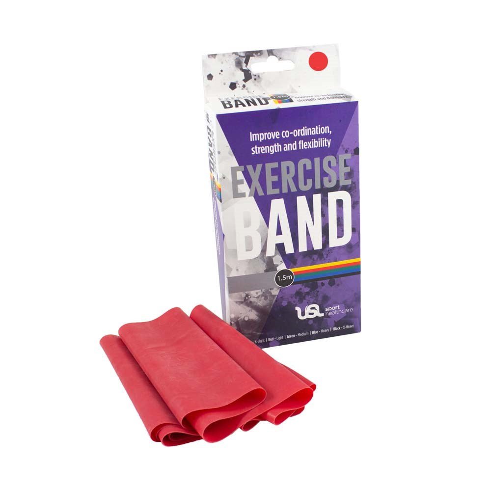 Resistance Exercise Band 1.5m_Red_XLR8 Fitness