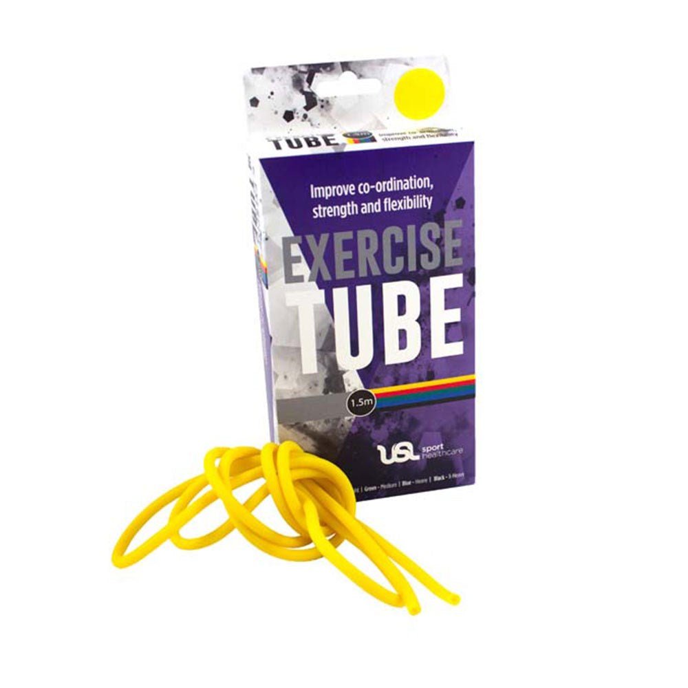 Resistance Exercise Tubing 1.5m_Yellow_XLR8 Fitness