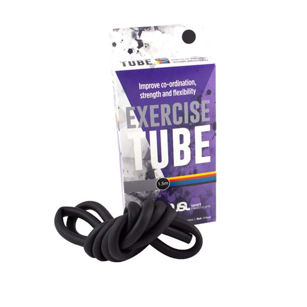 Resistance Exercise Tubing 1.5m_Black_XLR8 Fitness