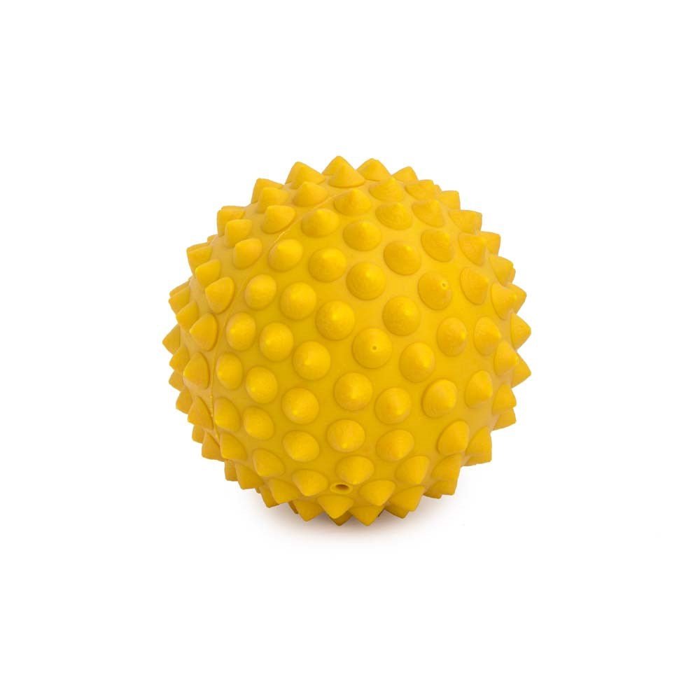 Spikey Massage Ball Firm 10cm_Yellow_XLR8 Fitness