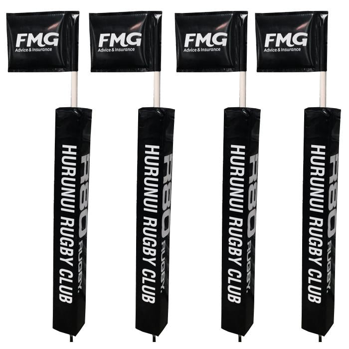 Touchline Flag Pole with Protector & Rigid Flag__XLR8 Fitness