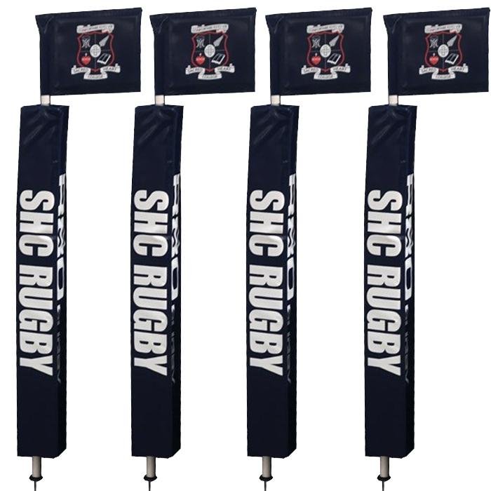 Touchline Flag Pole with Protector & Rigid Flag__XLR8 Fitness