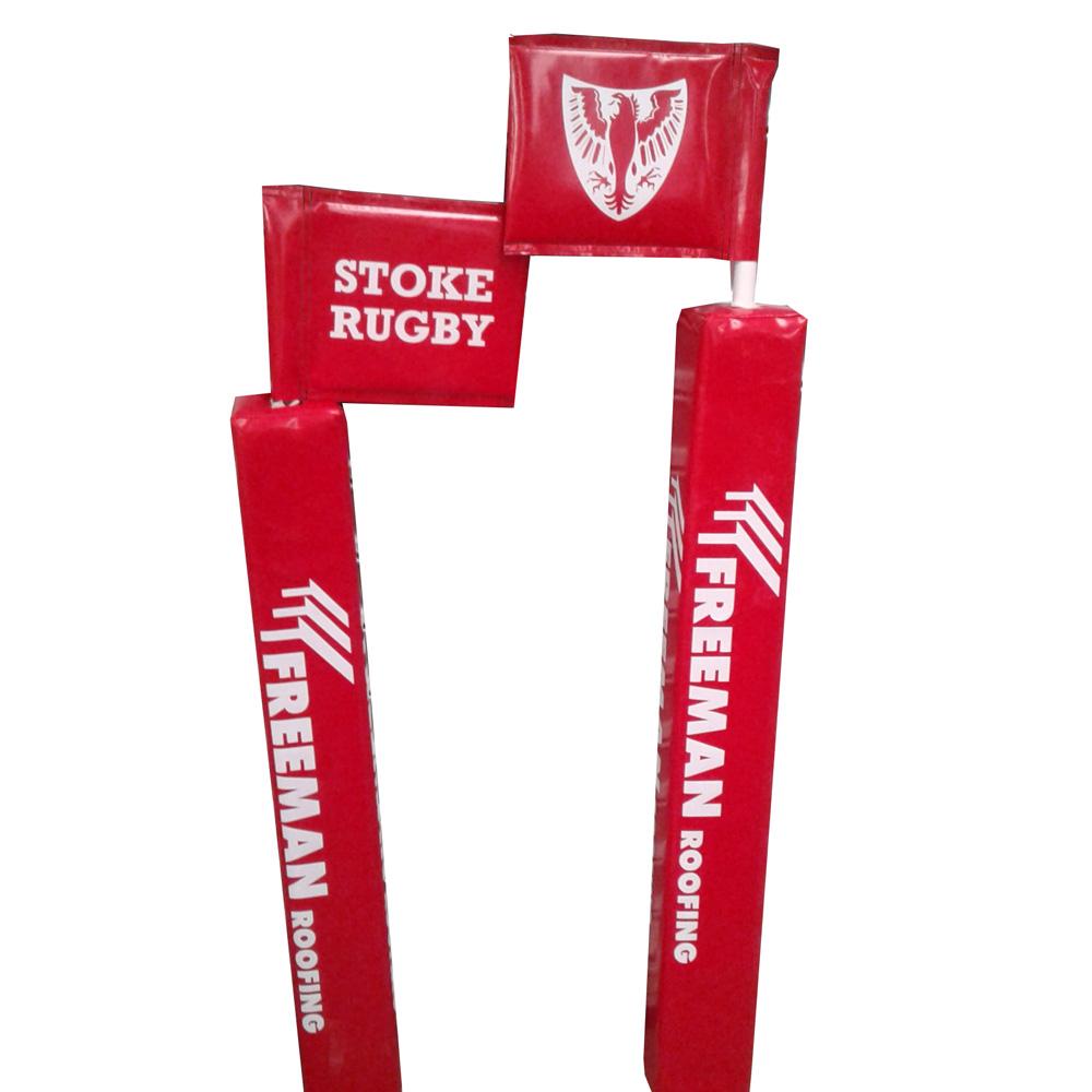 Touchline Flag Pole with Protector & Rigid Flag__XLR8 Fitness