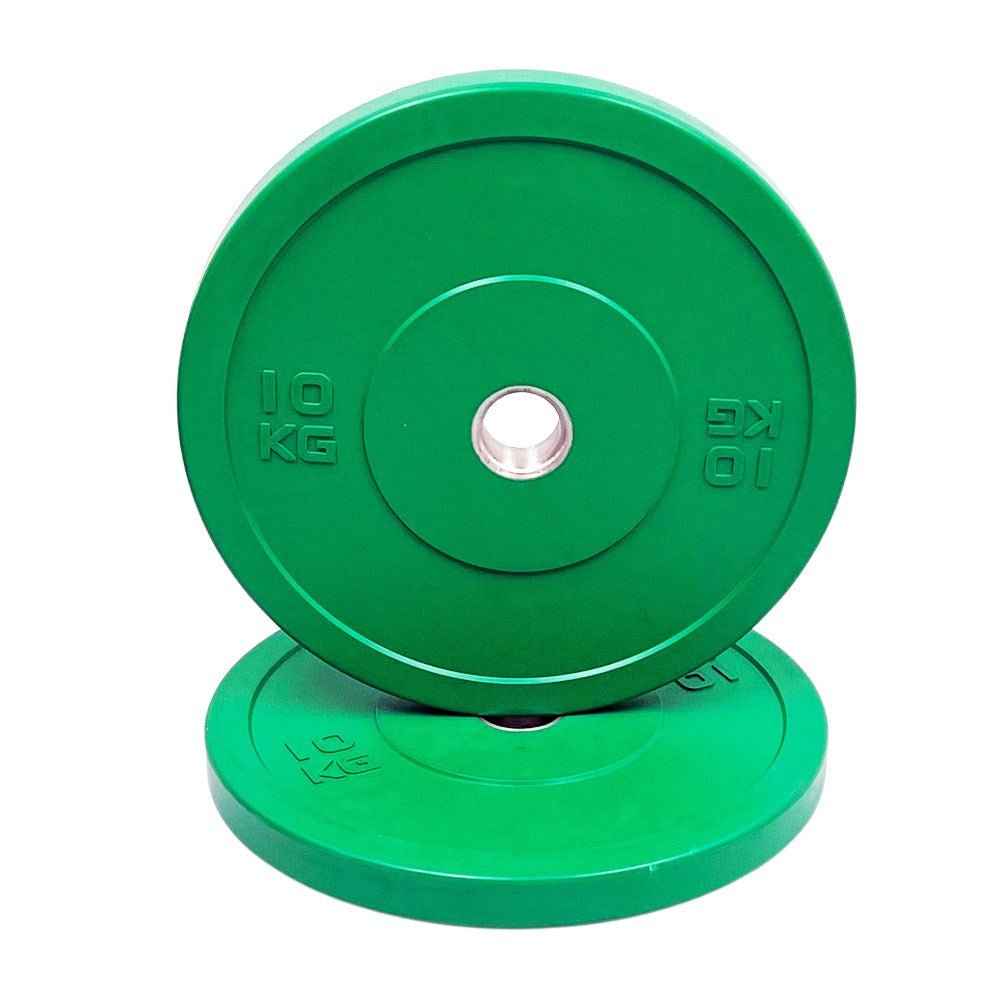 XLR8 Coloured Bumper Plates_Green 10kg_XLR8 Fitness