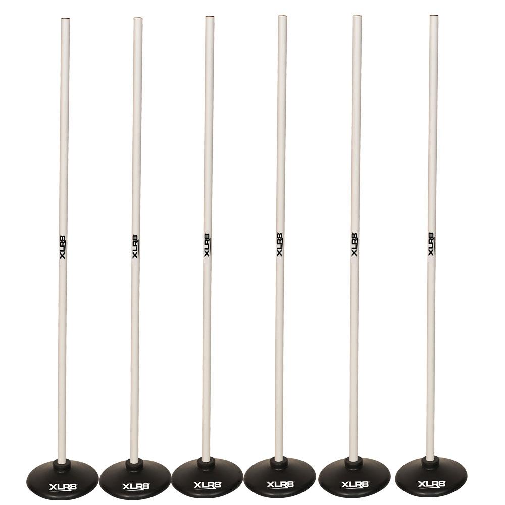 XLR8 Hard Surface / Indoor Agility Pole Sets_Set of 6_XLR8 Fitness