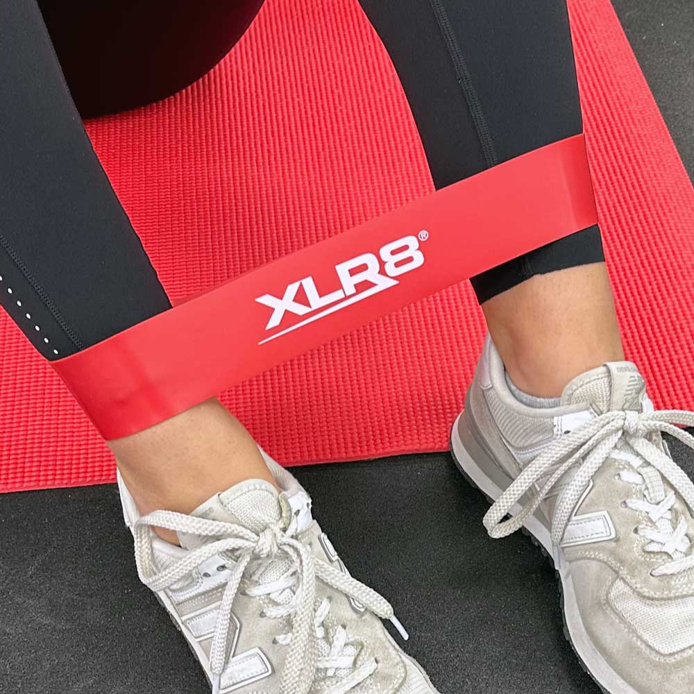 XLR8 Mini Loop Bands_Set of 4 - 1 x Green, Red, Blue, Black. XLR8 Fitness