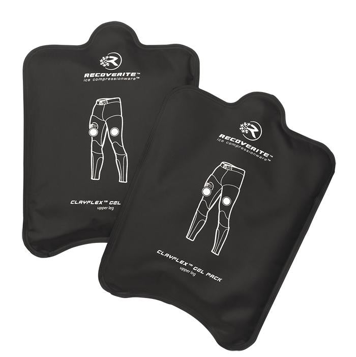 Calf Compression Sleeves with Ice/Heat Packs by Recoverite