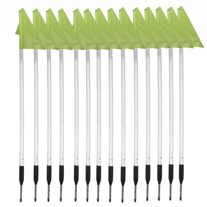 R80 Safety Touchline Pole Full Field Set with Nylon Flags